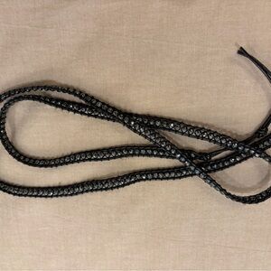 Victoria Emerson Black Beaded Wrap Bracelet